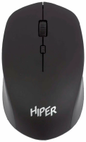 Мышь беспроводная HIPER HOMW-091 черный, 1600 dpi, радиоканал, USB, кнопки - 4 [HOMW-091]
