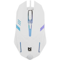 Мышь проводная Defender Cyber MB-560L белый, 1200 dpi, USB, кнопки - 3 [52561]