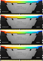 Оперативная память Kingston DDR4 4x16GB 3600MHz KF436C16RB12AK4/64 Fury Renegade RGB RTL Gaming PC4-28800 CL16 DIMM 288-pin 1.35В kit dual rank с радиатором Ret [KF436C16RB12AK4/64]