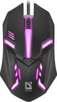 Мышь проводная Defender Cyber MB-560L черный, 1200 dpi, USB, кнопки - 3 [52560]