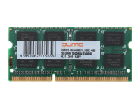 Оперативная память QUMO SO-DIMM DDR-III 4GB QUMO 1600MHz PC-12800 256Mx8 CL11 1,35V Retail (QUM3S-4G1600K11L) [QUM3S-4G1600K11L]