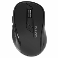 Мышь беспроводная Qumo Office Line Black M78 черный, 1600 dpi, радиоканал, USB, кнопки - 6 [M78]