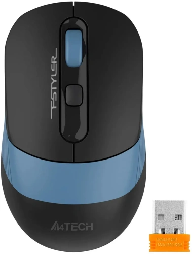 Мышь беспроводная A4Tech Fstyler FB10CS черный/синий, 2000 dpi [FB10CS USB ASH BLUE]
