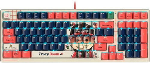Клавиатура A4Tech Bloody AT98 Proxy Boom проводная USB бежевый/красный [AT98 бежевый/красный]
