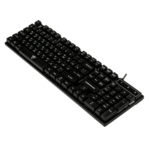 Клавиатура KG-23U BLACK Nakatomi Gaming - игровая с RGb-подсветкой, USB, черная [KG-23U BLACK]
