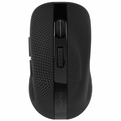 Мышь беспроводная Qumo Comfort M18 черный, 2400 dpi, радиоканал, USB, кнопки - 6 [M18]