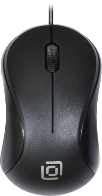 Мышь проводная Oklick 115S черный, 1200 dpi, USB, кнопки - 3 [115S черный]
