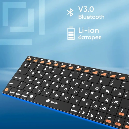 Клавиатура Oklick 840S Wireless Bluetooth Keyboard [BT-01 7'''']