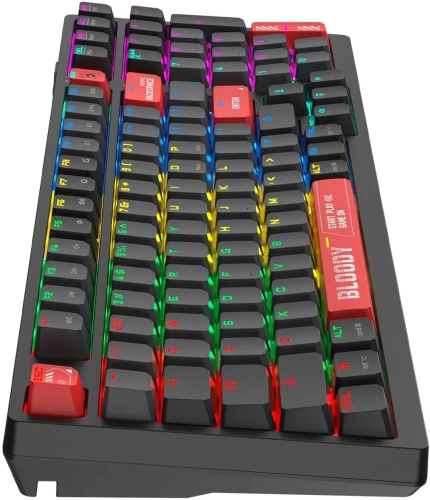 Клавиатура A4Tech Bloody WS98 механическая беспроводная USB черный/серый (WS98) [WS98]