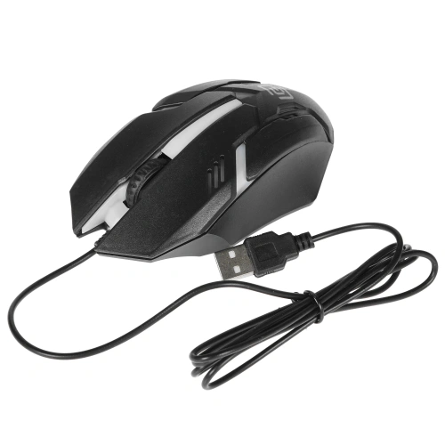 Мышь проводная Oklick черный, 1000 dpi, USB, кнопки - 3 [396M INSOMNIA]