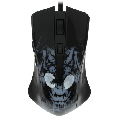 Мышь проводная Qumo Rampage M49 черный, 3200 dpi, USB, кнопки - 6 [ZY-M124]