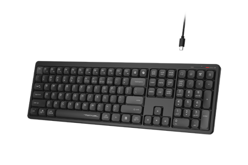 Клавиатура A4Tech Fstyler FBX55C черный USB беспроводная BT/Radio slim Multimedia (FBX55C) [FBX55C черный]