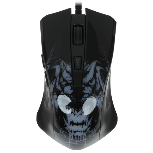 Мышь проводная Qumo Rampage M49 черный, 3200 dpi, USB, кнопки - 6 [ZY-M124]