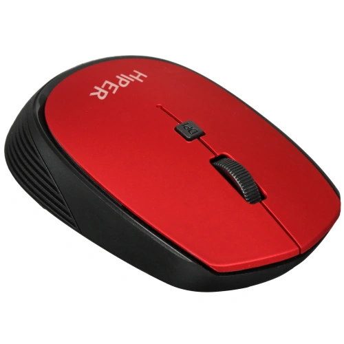 Мышь беспроводная HIPER HOMW-082 красный, 1600 dpi, радиоканал, USB, кнопки - 4 [HOMW-082]