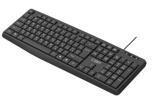 Клавиатура CBR KB 115 USB, 104 кл., офисн., 1,8 м, резиновые ножки [KB 115]