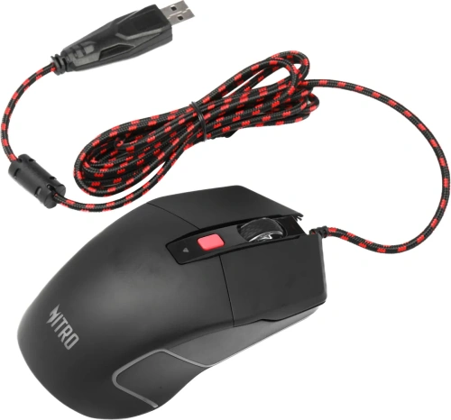 Мышь проводная Acer Nitro OMW301 черный, 7200 dpi, USB, кнопки - 6 [ZL.MCECC.024]
