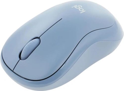 Мышь беспроводная Logitech M221 голубой, 1000 dpi, радиоканал, USB, кнопки - 3 [910-006111]