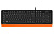 Клавиатура A4Tech Fstyler FK10 проводная, USB, черный/оранжевый [FK10 ORANGE]