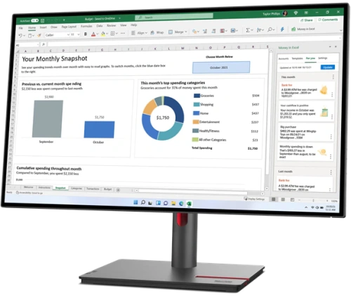 Монитор 27&quot; Lenovo ThinkVision P27q-30 IPS 2560x1440, 75 Гц [63A2GAT1UK]