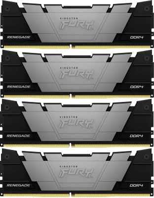 Оперативная память Kingston 64Gb DDR4 3200 (4х16Gb) PC25600 DIMM CL16 1.2В FURY Beast Black (KF432C16RB12K4/64) [KF432C16RB12K4/64]