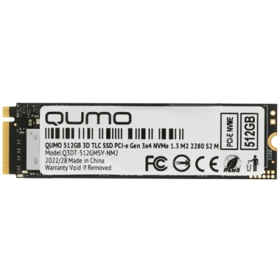 Накопитель QUMO M.2 SSD 512GB QM Novation [Q3DT-512GMSY/GSCY-NM2]