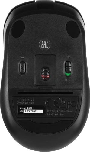 Мышь беспроводная A4Tech Fstyler FB12 черный, 1200 dpi, кнопки - 3 [FB12 BLACK]