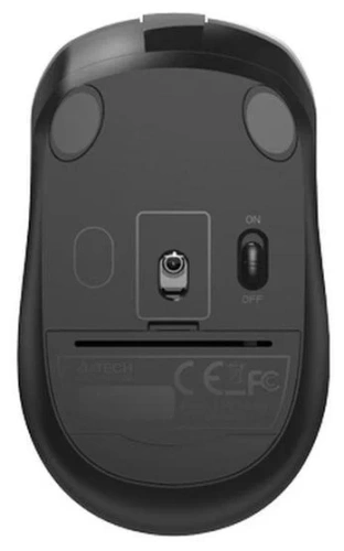 Мышь беспроводная A4Tech Fstyler FG12 белый/черный, 1200 dpi, радиоканал, USB, кнопки - 3 [FG12 Panda белый/черный]