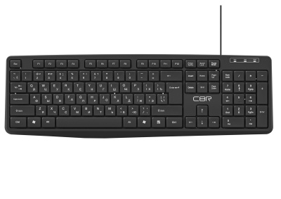 Клавиатура CBR KB 115 USB, 104 кл., офисн., 1,8 м, резиновые ножки [KB 115]