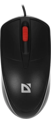 Мышь проводная Defender Icon MB-057 черный, 1000 dpi, USB, кнопки - 3 [52057]
