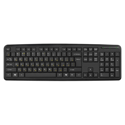 Клавиатура ExeGate Professional Standard LY-331L2-OEM (USB, полноразмерная, влагозащищенная, 104кл., Enter большой, длина кабеля 2,2м, черная, brown box) [EX279939RUS]