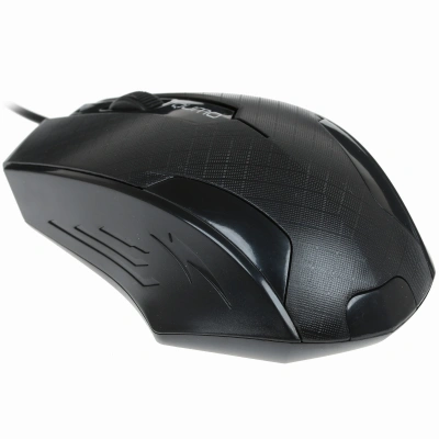 Мышь проводная Qumo Office M14 черный, 1000 dpi, USB, кнопки - 3 [21971]