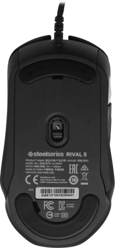 Мышь проводная SteelSeries Rival 5 черный, 18000 dpi, USB, кнопки - 9 [62551]