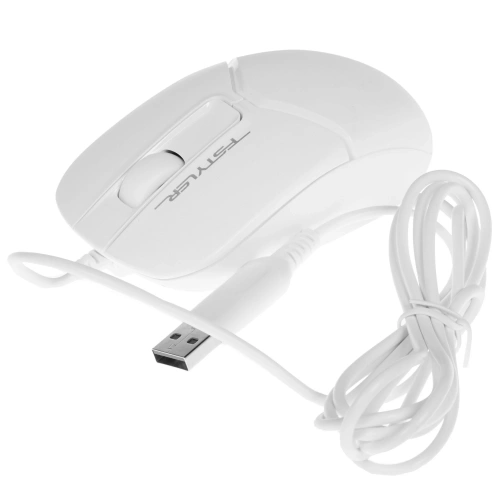 Мышь проводная A4Tech Fstyler белый, 1200 dpi, USB, кнопки - 3 [FM12S]