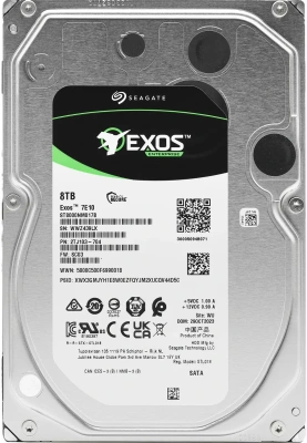 Жесткий диск Seagate Original SATA-III 8Tb ST8000NM017B Exos 7E10 (7200rpm) 256Mb 3.5&quot; [ST8000NM017B]