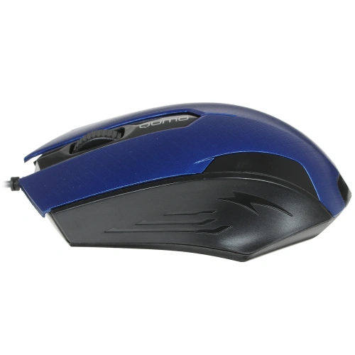 Мышь проводная Qumo Office M14 синий, 1000 dpi, USB, кнопки - 3 [M14 Blue]