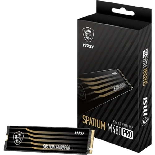 Накопитель SSD MSI SPATIUM M480 PRO, 4Tb, PCIe 4.0 x4, M.2 2280, NVMe, R/W 7400/7000 [S78-440R050-P83]