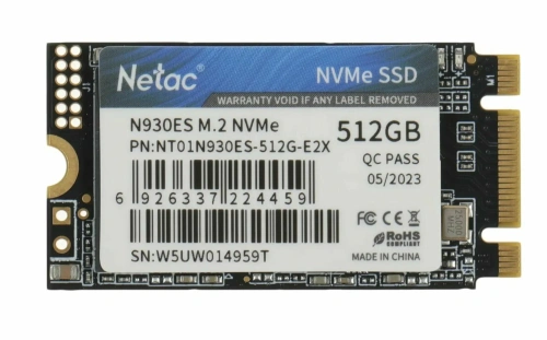 Накопитель SSD M.2 2242 Netac 512Gb N930ES Series [NT01N930ES-512G-E2X]