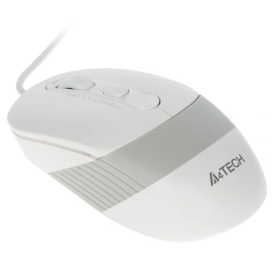 Мышь проводная A4Tech Fstyler белый/серый, 1600 dpi, USB, кнопки - 4 [FM10]