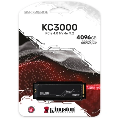 Накопитель SSD M.2 Kingston 4.0Tb KC3000 Series [SKC3000D/4096G]
