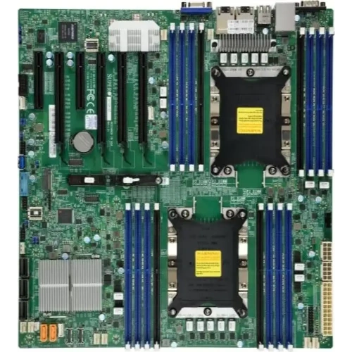 Материнская плата Supermicro MBD-X11DPI-N-B, LGA 3647, Intel C621, 16xDDR4, 14xSATA, 1xM.2, 6xPCI-E 3.0 (x16, x8), 2x 1Gb LAN, 1xVGA, 4xUSB-A 2.0, 3xUSB-A 3.2 Gen 1, 2xCOM, E-ATX, Bulk [MBD-X11DPI-N-B]