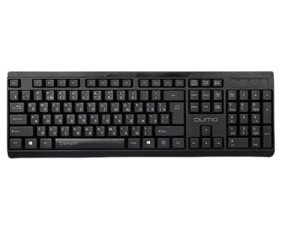 Клавиатура Qumo office Element К65, проводная, 104 [K65]