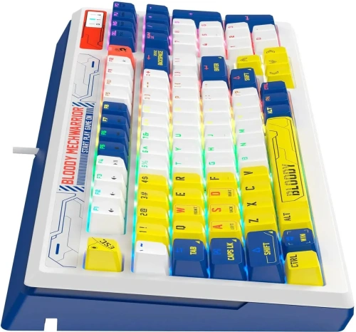 Клавиатура A4Tech Bloody B950 проводная USB синий/белый [B950 синий/белый ]