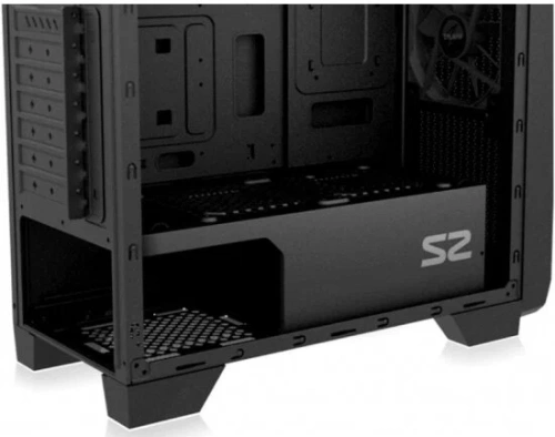 Компьютерный корпус MidiTower Zalman S2 TG TEMPERED GLASS WINDOW black [S2 TG]