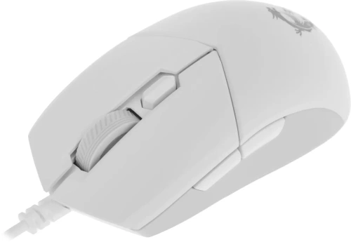 Мышь проводная MSI Clutch GM11 белый, 5000 dpi, USB, кнопки - 6 [S12-0401970-CLA]