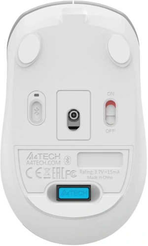 Мышь беспроводная A4Tech Fstyler FB26CS Air2 серебристый/белый [FB26CS AIR2 ICY WHITE]