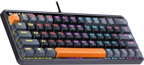 Клавиатура Defender Black Raven GK-417 проводная, USB, черный [45414]