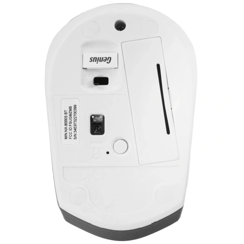 Мышь беспроводная NX-8000S BT белая (white), Bluetooth 5.3, silent [31030034400]