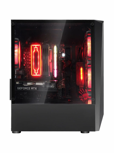 Компьютерный корпус Bloody BD-CC102F черный, без БП mATX [BD-CC102F-BK]