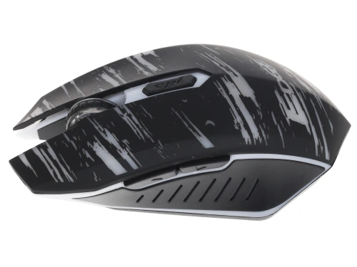 Мышь беспроводная Qumo Edge M17 черный, 2400 dpi, радиоканал, USB, кнопки - 6 [ms801]