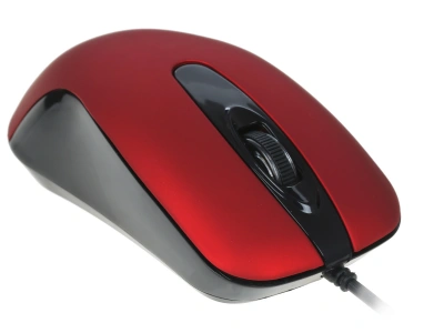 Мышь проводная Gembird MOP-400-R красный, 1000 dpi, USB, кнопки - 3 [MOP-400-R]